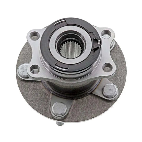 Top view of Rear Wheel Hub Bearing Assembly With ABS For Left Or Right Fit Replacement For 2012 To 2017 Mitsubishi Lancer And 2007 To 2013 Mitsubishi Outlander, 1 Piece Unit, Premium Quality ISO IATF 16949 Certified, Quiet Ride