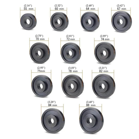23 Piece Front Wheel Drive Bearing Adapters Puller Press Kit With Steel Adapters And Heavy Duty Case, Drift Sizes 55-88 mm
