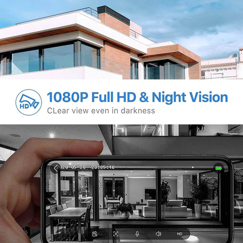 WiFi Video Doorbell Camera With 1080P HD Night Vision And Wide 166 Degree Field Of View in use, displaying clear images on phone.