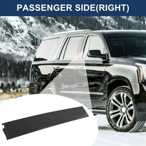 Outer B Pillar Window Trim Molding Replacement for Cadillac ESV Suburban Tahoe on right passenger side