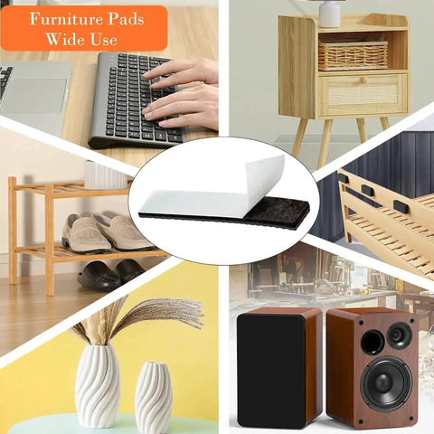 Non Slip Furniture Pads 30 Pack Brown Self Adhesive Rubber Floor Protectors For Hardwood Floors Keep Furniture From Sliding And Scratching Sofas Tables And Chairs In Place on various household items