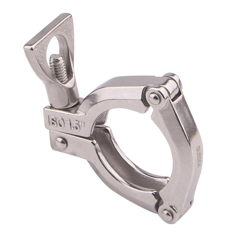 DERNORD 1.5-inch three-segment sanitary clamp, stainless steel 304 tri-clamp clover.