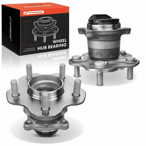 Rear Wheel Bearing And Hub Assembly 5 Lug For Nissan Sentra 2013 2019 Two Pack Beefed Up High Load Capacity With Ball Bearing