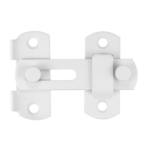 4 Pack Matte White Stainless Steel Barn Door Latches 2.75 Inch By 2.02 Inch Sliding Gate Lock Bi Fold Door Latch