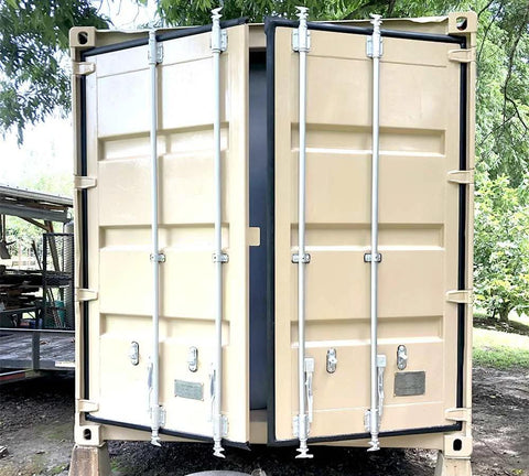 Mytee Products shipping container door gasket set, 2pc rubber seals for left 3‑sided and right 4‑sided doors, 9 ft 6 in total