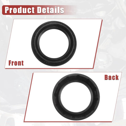 Front and back view of Two Pack Crankshaft Seal And Transfer Case Output Shaft Seal Replacement For Toyota 4Runner 1995 2009 Uxcell OE 9031141010