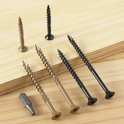 90Pcs Deck Screws Kit For Outdoor Projects Tough As Nails Heavy Duty Exterior Wood Screws Assortment In Bronze Sizes Eight And Ten