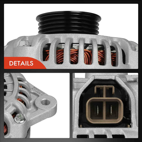 Alternator For Mazda RX 8 2004 2005 2006 2007 2008 12V 100A Clockwise Rotation With 5 Groove Pulley Replacement Part For Your Ride A003TG1291