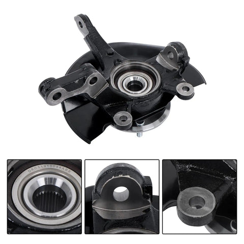 Front Passenger Side Steering Knuckle And Wheel Hub Bearing Replacement For Honda CRV 2007 2008 2009 With Heavy Duty Fit Direct Bolt On 51211SWAA00