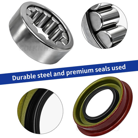 High-quality steel and seals from Rear Wheel Bearing And Seal Kit For GM Rigs And SUVs Left And Right Axle Fits multiple models