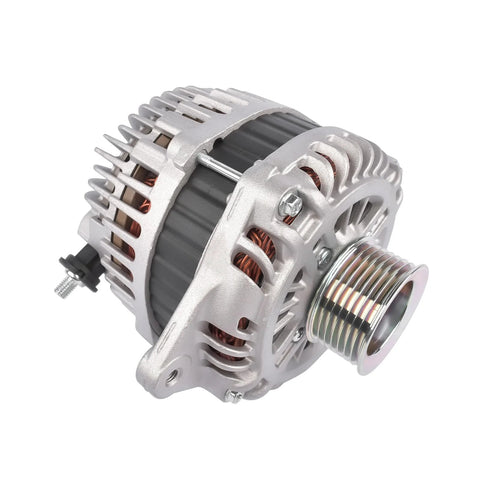150A 12V Alternator Replacement Direct Fit For Infiniti JX35 2013, QX60 2014-2016, Murano 2015-2017, And Nissan Pathfinder V6 3.5L Interchange 231003JA1A 11538N, side view