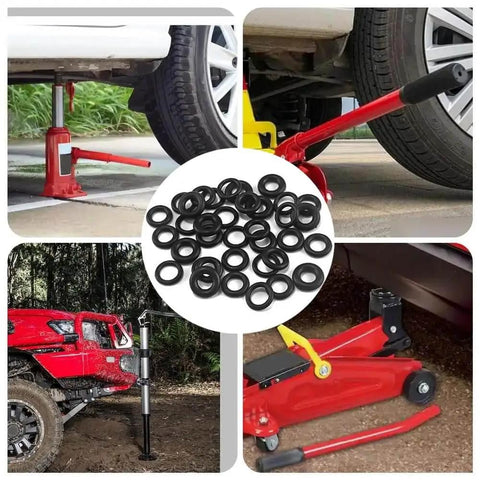 15 Pack Hydraulic Bottle Jack O Ring Kit Replacement Nitrile Rubber Seals For Automotive Floor Jacks with jacks in use