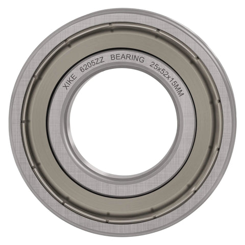XiKe 6205ZZ bearing, double sealed deep groove, 25x52x15 mm, chrome steel