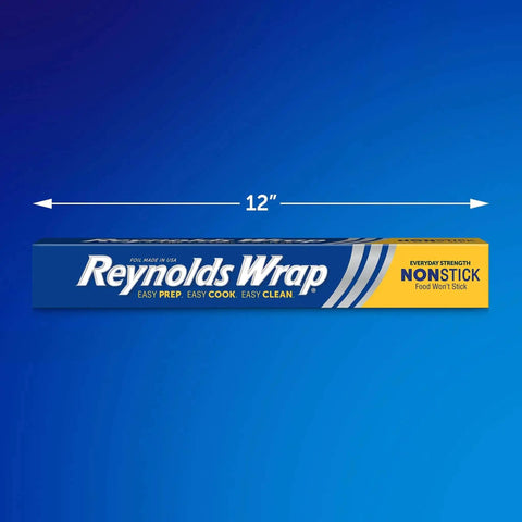Nonstick Aluminum Foil Roll For Easy Cooking And Mess Free Cleanup Perfect For Covering Casseroles 130 Sq Ft 12 In Box