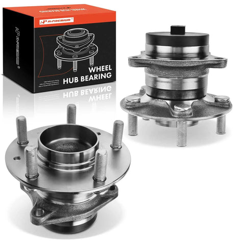 Two Pack Rear Wheel Bearing And Hub Assembly 5-Lug Fit Mazda CX-7 2007-2012 FWD Only, shown with packaging