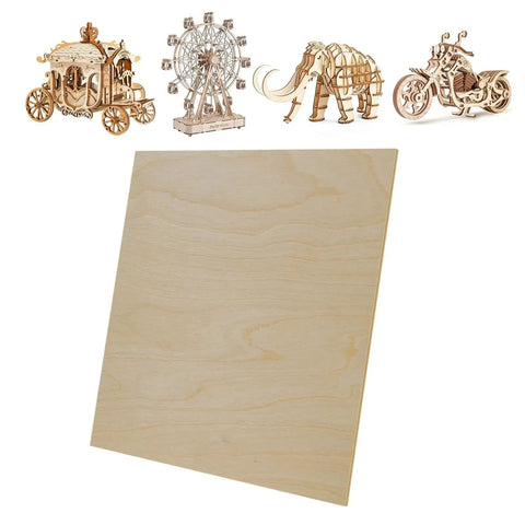 Baltic Birch Plywood Sheets 12 By 12 Inches One Eighth Inch Thick Box Of 45 Sheets For Laser Engraving Wood Burning Scroll Saw