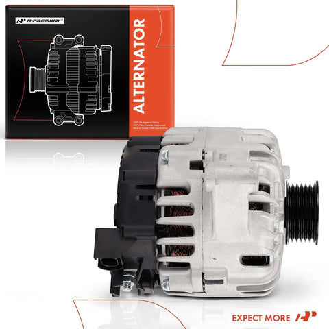 Alternator For Ford Fiesta 2011-2019 1.6L DOHC Naturally Aspirated 12V 120A 6-Groove Pulley Clockwise Replacement Part AE8T-10300-AA