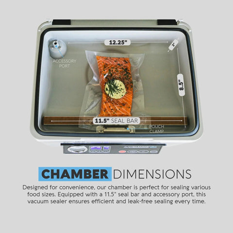 Chamber Vacuum Sealer For Wet Foods And Meat USV20 Ultra Series Vacuum Packing Machine With 11.5 Inch Bar Compact Leak Free Sealing