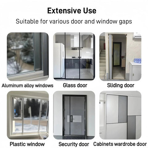 Weather Stripping Door Seal For Exterior Doors And Windows, 33 Ft Self Adhesive Winter Insulation Strip used on various gaps