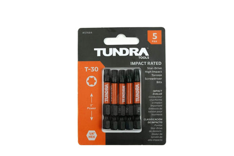 Heavy Duty T30 Torx Star Bit Set For Impact Drivers 5 Pack Impact Rated And Heat Treated Steel