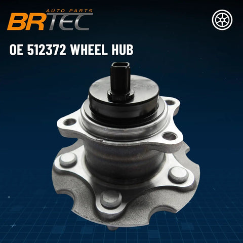 2-Piece Rear Wheel Bearing And Hub Assembly With ABS, 5-Lug, Swap-In Ready For Toyota RAV4 2006-2018, Corolla iM 2017-2018