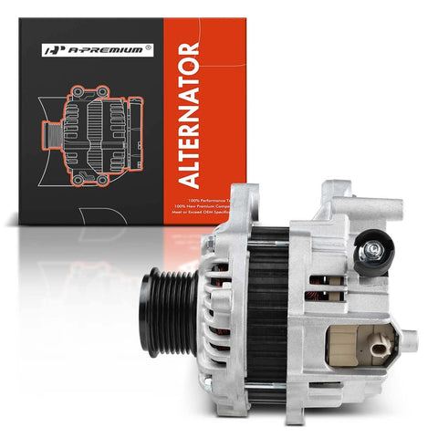 Alternator For Honda Accord 2013 To 2017 2.4L Automatic CVT 12V 110A Clockwise 7 Groove Pulley Replacement front view