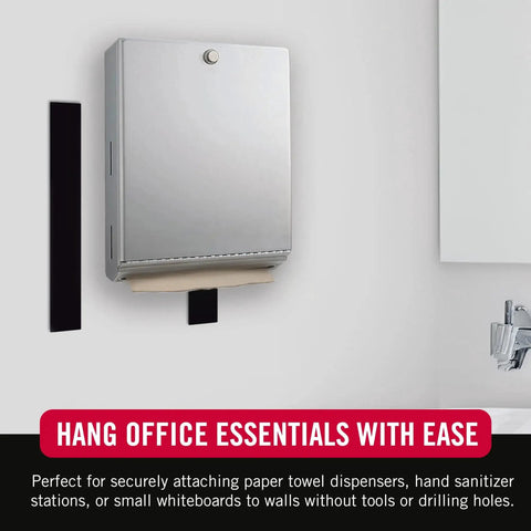 Heavy Duty Tape Roll With Sticky Back Hook And Loop Fasteners For Indoor Outdoor used to mount paper towel dispenser