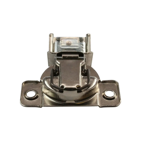 Front view of Two Pack Soft Close Cabinet Hinges for Face Frame One And A Half Inch Overlay with 108 Degree Opening Screw On Compact 45mm Hole Pattern 3 Way Adjustment Rok Hardware Grass TEC 864 04549A15 Made In USA