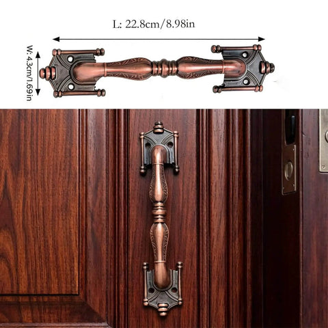 Rustic Red Antique Bronze Barn Door Handles 2 Pack Dixiao Zinc Alloy Pulls For Sliding Barn Doors Farmhouse Cabinets Furniture Closets Kitchen With Screws