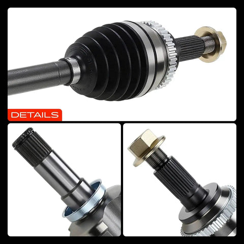 CV Axle Shaft Assembly For Ford Edge 2007-2014 And Lincoln MKX 2007-2015 Front Left Driver Side Replacement, close-up view
