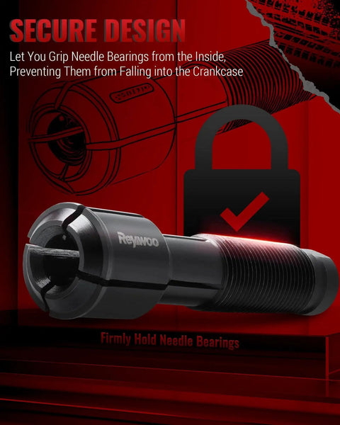 Motorcycle Wheel Bearing Puller Tool Kit For Sealed Bearings close-up showing secure needle bearing grip