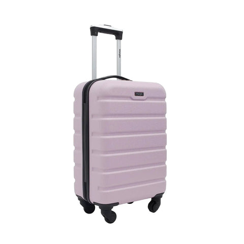 Lilac 22 Inch Hardside Spinner Carry On Luggage With 360 Degree Wheel System For Smooth Travel Durable ABS Shell Lightweight