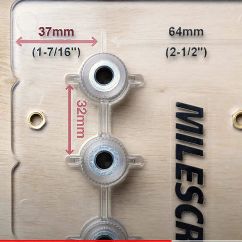 Shelf Pin Jig For Cabinets Create One Quarter Inch And Five Millimeter Shelf Holes With 32 Millimeter Spacing Detachable Fence