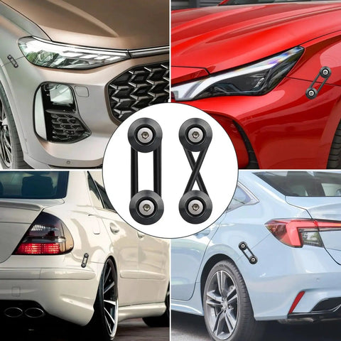 Universal Front And Rear Bumper Quick Release Kit With 4 Tabs And 12 O Rings installed on various car models