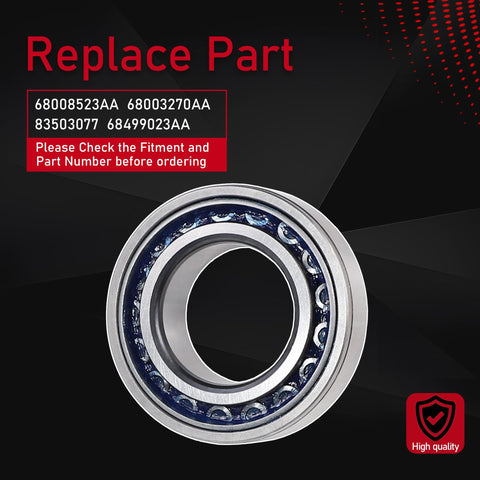 Rear Axle Bearing And Seal Kit For 2007 To 2017 Jeep Wrangler JK JKU Beefy Heavy Duty Replacement with part numbers