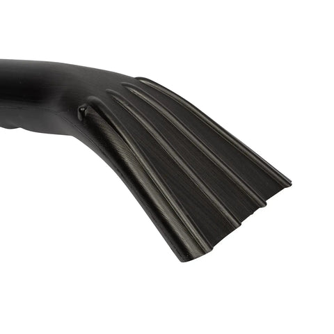 Close-up of Claw Utility Vacuum Nozzle Fits 1.25 Inch, 1.5 Inch, And 2.5 Inch Hoses with textured black plastic design.