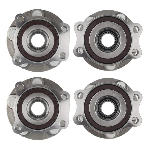 Drop In Ready 4 Piece Wheel Bearing And Hub Assembly Kit For Subaru Crosstrek Forester Impreza And XV Crosstrek Front And Rear Replacement Fits 2014 2019 Impreza 2014 2018 Forester 2016 2020 Crosstrek