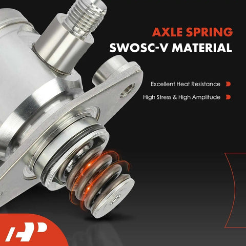 Close-up of High Pressure Fuel Pump With Gasket And Bolts For Chevy Equinox 2010 2017 Malibu 2013 2014 Impala showing spring details