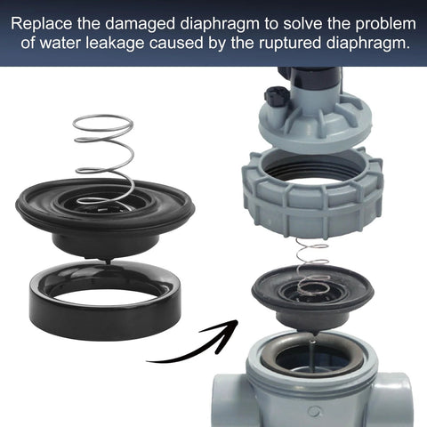 Aulpq diaphragm assembly for Irritrol 2400/2600/2700DPR irrigation valves, 3/4–1 in, with spring.