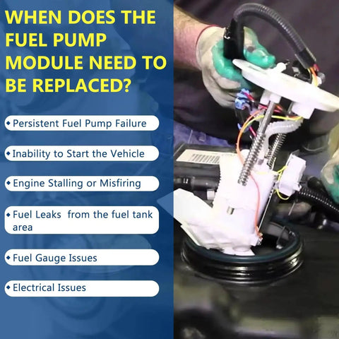 Mechanic installing Electric Fuel Pump Assembly For Toyota Corolla 1.8L 2003 2004 Fits OE 77020-02190 Replace P77242M Reliable Fuel Delivery Module