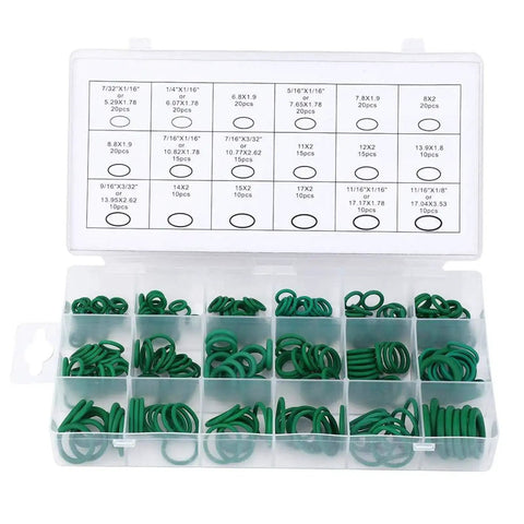 270 Pcs Rubber O Ring Kit With 18 Sizes High Temperature Buna N Seals For Industrial Pneumatic AC Plumbing Repairs
