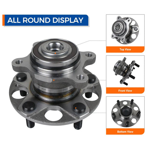 Rear Wheel Bearing Hub Assembly 512256 Compatible With Acura CSX 2006 2010 And Honda Civic 2006 2011 EX Si, 5-lug display