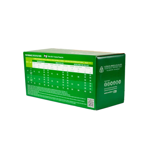Green box packaging of Exterior Washer Head Structural Wood Lag Screws One Quarter Inch By Three Inch With Torx T Star Bit Included.