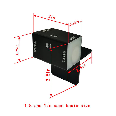 Woodworking Dovetail Jig For Precise Joints With Magnetic Base And Adjustable Fence showing dimensions in inches