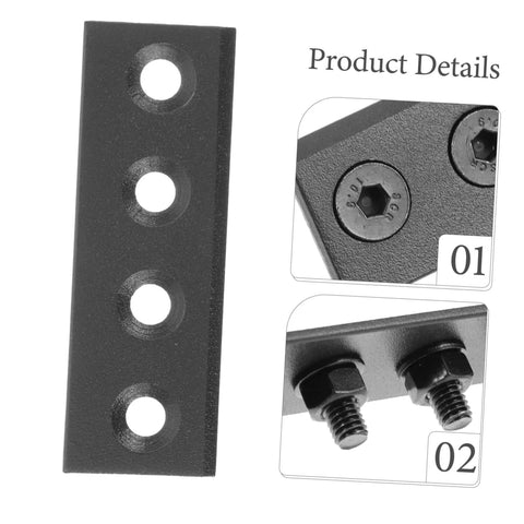 Heavy Duty Metal Sliding Barn Door Hardware Kit With Black Track Connector Set Replacement Rail Connection Board
