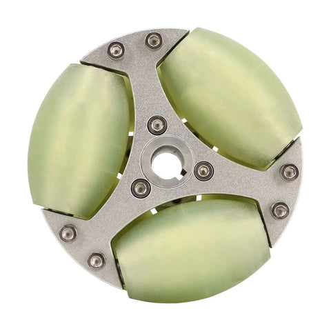 Heavy Duty 100mm Omni Directional Wheel With Double Row Aluminum Alloy for 360 Degree Rotation and Ultra Smooth Swivel Maneuverability
