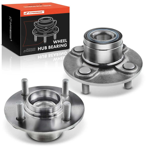 Two Pack Rear Wheel Bearing And Hub Assembly For 4-Lug Nissan Sentra 1990-1999, NX 1991-1993, And 200SX 1995-1998 Replacement Part