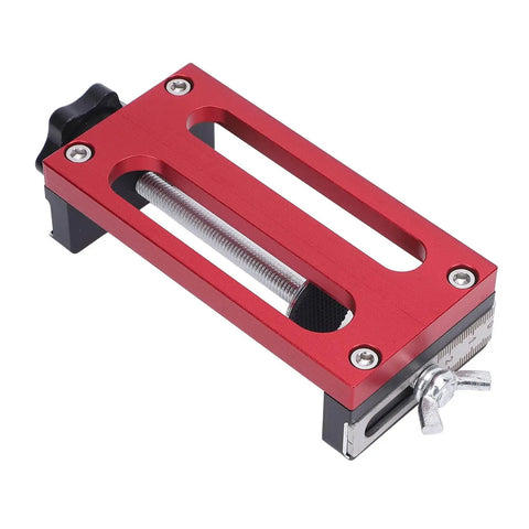 Pro Grade Dowel Hole Guide Aluminum Alloy Drill Jig With Ten Premium Sleeves for precise woodworking cabinet making.