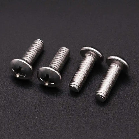 Heavy Duty Stainless Steel 10-32 x 3/4 Inch Phillips Pan Head Machine Screws Full Thread UNF 304/18-8 Bright Finish 50 Pack