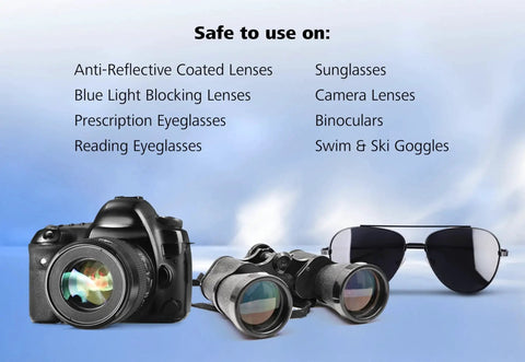 ZEISS Lens Care Pack Streak Free Spray And Microfiber Cloths For Glasses use on lenses, binoculars, and sunglasses